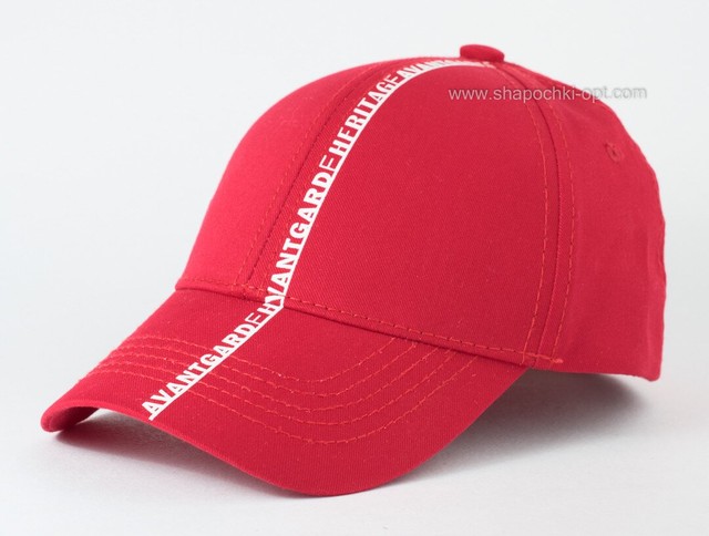 Стильна дитяча кепка аплікація Avangarde червона 03140-4