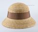 Симпатичная соломенная шляпка с коричневой лентой D 186-43.31