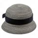 Жіночі літні міні-шляпки темно-сірого кольору D 102-08
