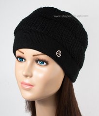 Черная женская шапка Астра-2