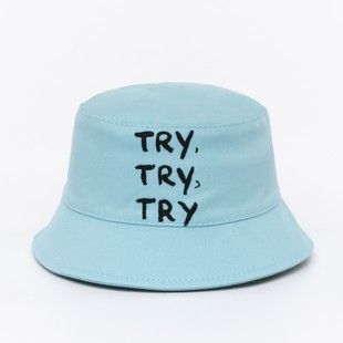 Панама котоновая Try Try Try голубая