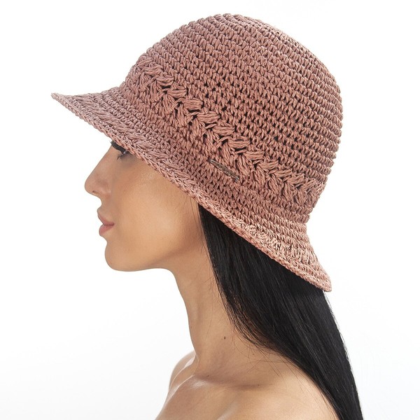 Літній маленький капелюшок коричневий D 201-30