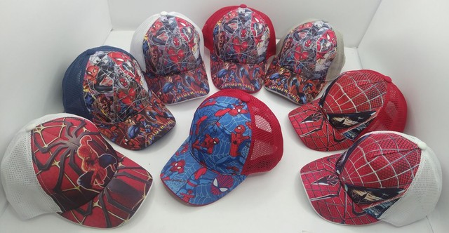 Дитячі бейсболки з сіткою сублімація Spiderman розмір M