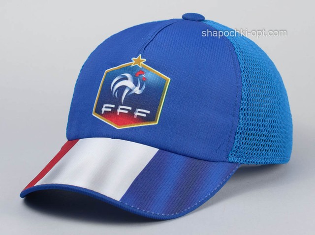 Бейсболка футбол сборная Франции голубая