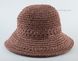 Летняя маленькая шляпка коричневая D 201-30
