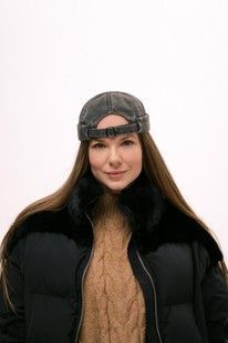 Феска без гудзика вощанка сіра арт. 7500-8