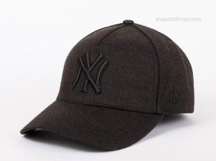 Бейсболка утеплена з котону з вишивкою NY колір №15