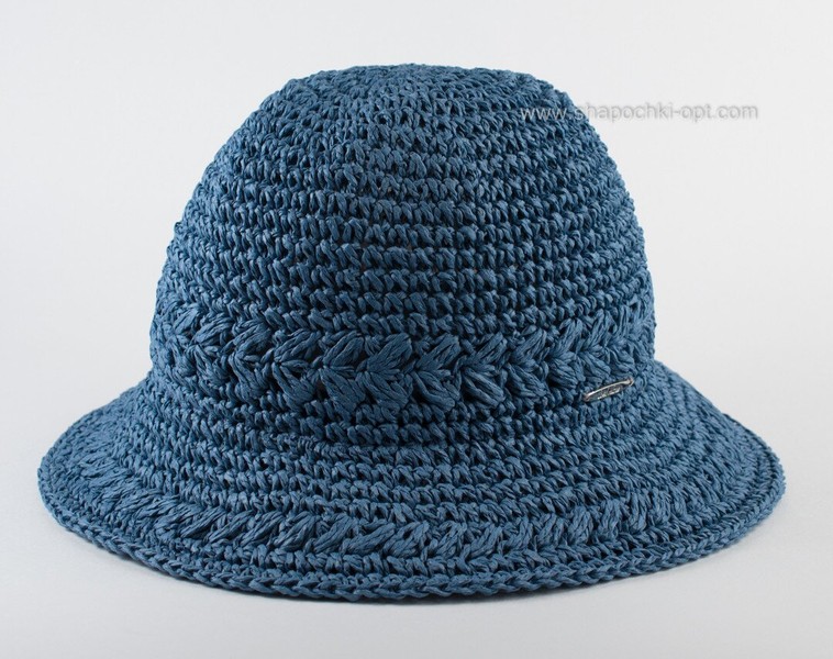 Оригінальний маленький капелюшок кольору джинс D 201-12