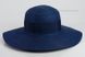 Шляпа с широкой лентой синяя D 163-05