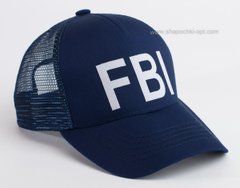 Синяя бейсболка с сеткой FBI