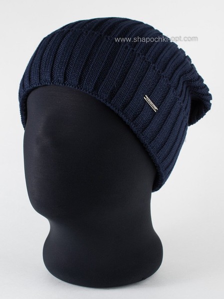 Удлиненная шапка для мужчин Marvin Flip Unix темно-синяя