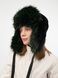 Ушанка У-55 №43/12 черный/черно-зеленый