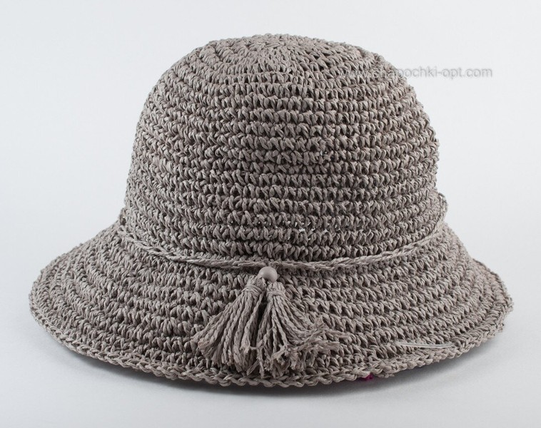 Чарівний міні-капелюшок сірого кольору D 202-06