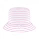 Шляпа Brezza детская белая в розовую полоску.