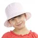 Шляпа Brezza детская белая в розовую полоску.