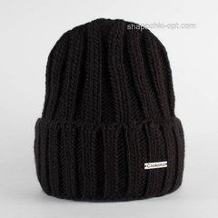 Удлиненная шапка с отворотом Deniz Ch Flip Uni черная