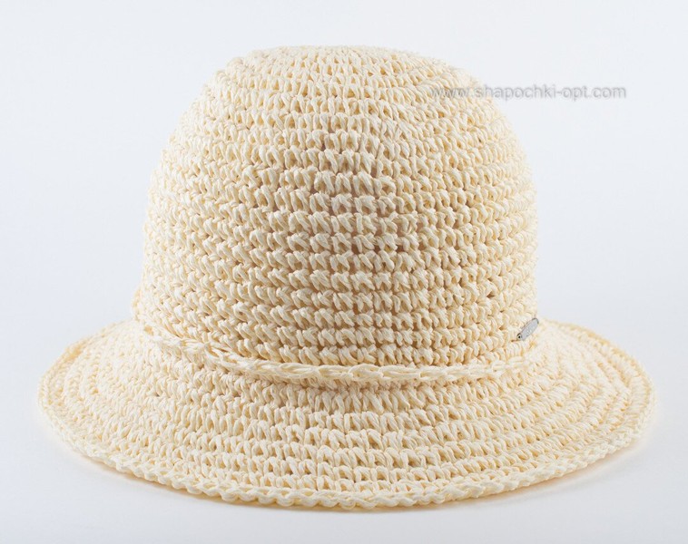 Стильний міні-капелюшок для міста бежевий D 202-09