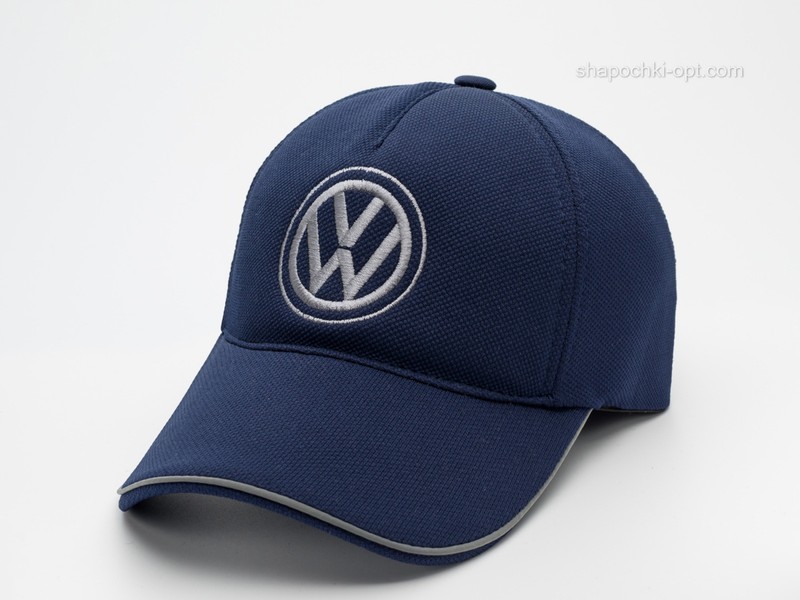 Бейсболка с вышивкой Volkswagen синяя, СХ лакоста