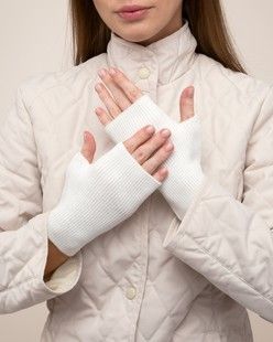 Митенки коттоновые М-43 молочные