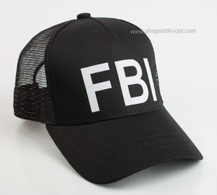 Бейсболка FBI білий логотип