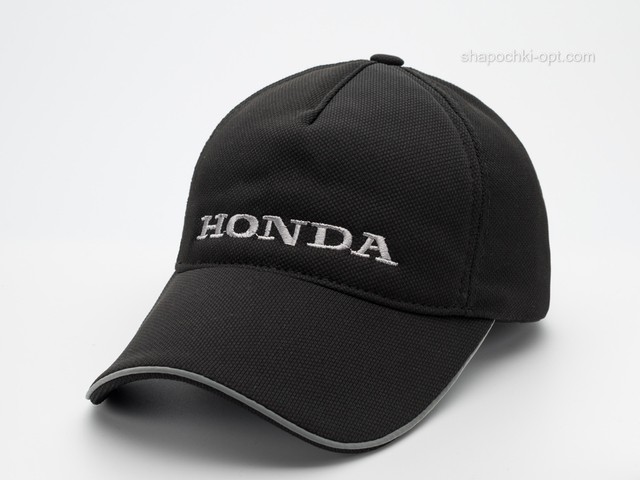 Бейсболка с вышивкой Honda черная, СХ лакоста