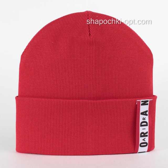 Подвійні трикотажні шапки Jrdn колір червоний