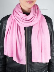Актуальный вязаный женский палантин S-10 цвет розовый