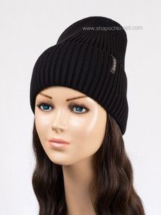 Шапка Nicoletta черная