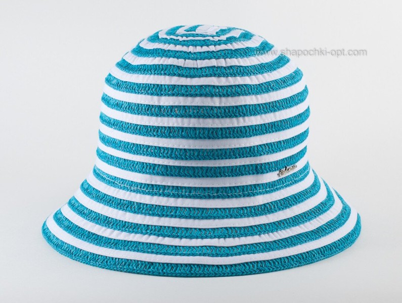 Маленькая летняя шляпка бирюзового цвета D 076-38
