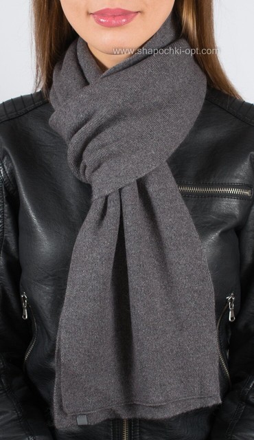 Стильний темно-сірий шарф S-1
