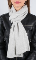 Стильный светло-серый шарф S-1
