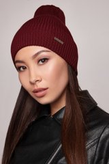 Модная женская шапка-колпак с отворотом Benny Flip Uni марсала