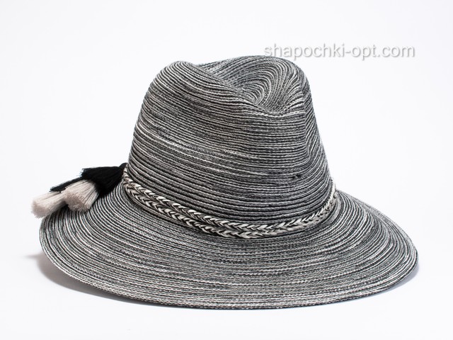 Шляпа D 190-08 черный меланж