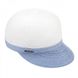 Женское кепи белого цвета с голубым козырьком D 120-02.03