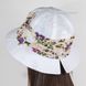 Літній капелюх з шифоном Глорія льон акорд арт.528