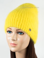 Стильная шапка-колпак Туя-2 желтая