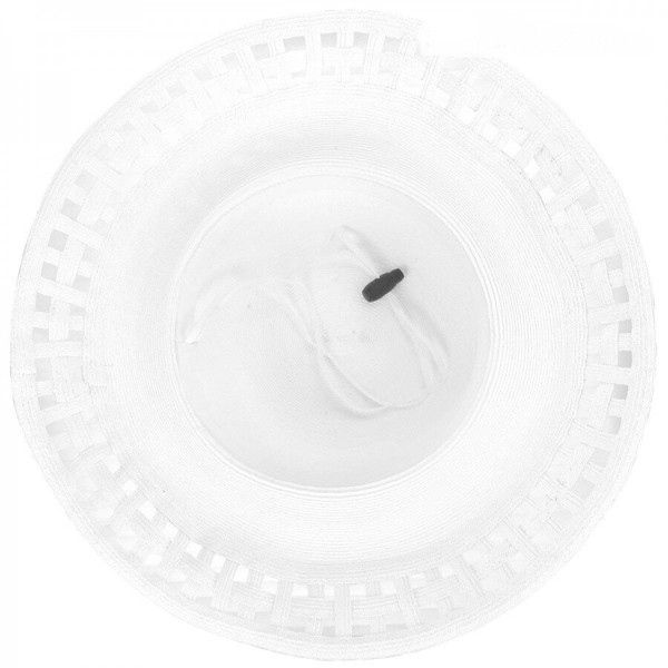 Женские шляпы оптом с ажурным полем белого цвета D 005-02