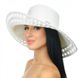 Женские шляпы оптом с ажурным полем белого цвета D 005-02
