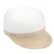 Женское кепи белого цвета с бежевого козырьком D 120-02.10