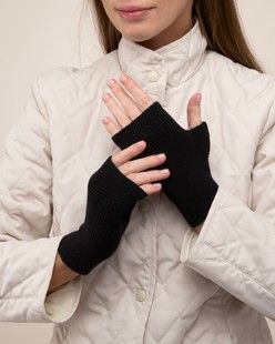 Митенки коттоновые М-43 черные