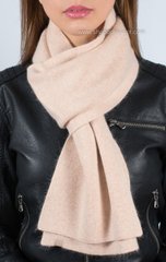 Вязаный теплый шерстяной шарф S-1 цвет жемчуг