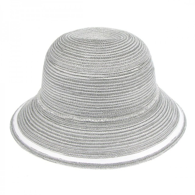 Женские серые шляпки с прозрачной вставкой D 157-07