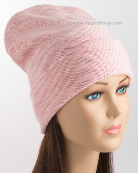Молодіжна шапка-ковпак з відворотом Kelly Flip світло-рожева