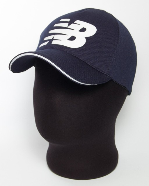 Спортивная бейсболка темно-синяя с белым кантом и логотипом "NB" лакоста пятиклинка