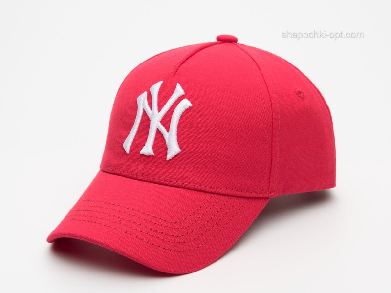 Детская бейсболка NY вышивка красный/белый арт. 03080-61