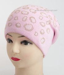 Розовая шапка под хвост