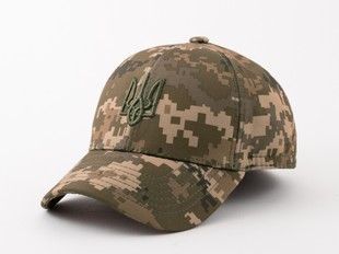 Бейсболка Paskat softshell на флисе с ушами и вышивкой пиксель