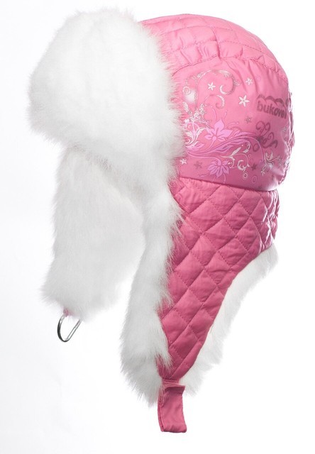 Зимова шапка-вушанка для дівчинки "Ірен" рожевий