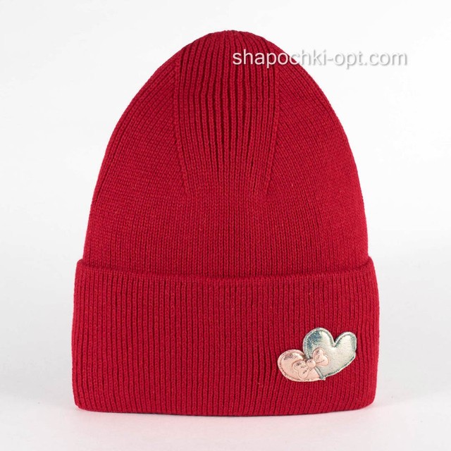 В'язана шапка для дівчинки Elsa CH Uni червона