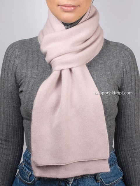 Стильный женский вязаный шарф S-1 жемчуг